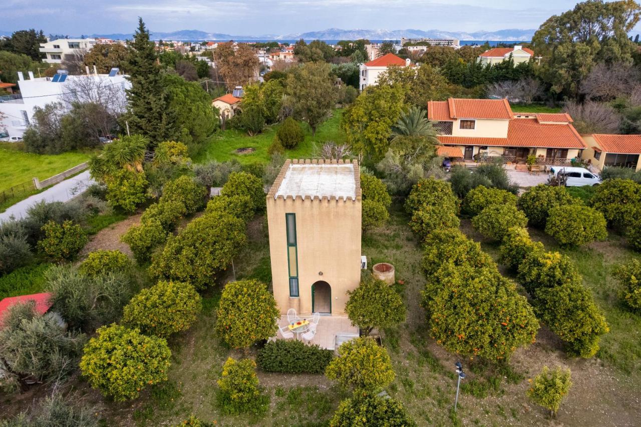 The Tower With The Orange Tree Garden Villa Ialysós Eksteriør bilde